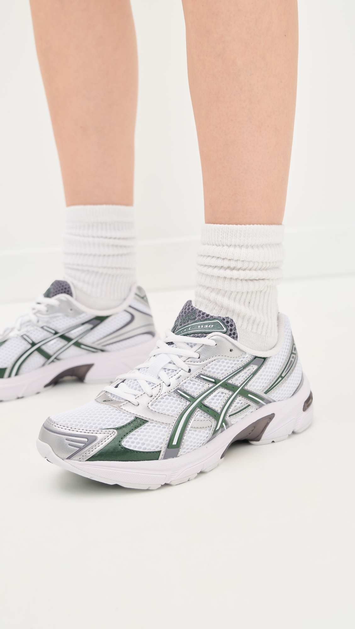 GEL-1130 Sneakers White/Forest Night