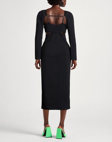 Woman Midi dress Black Size 1 Polyester, Elastane