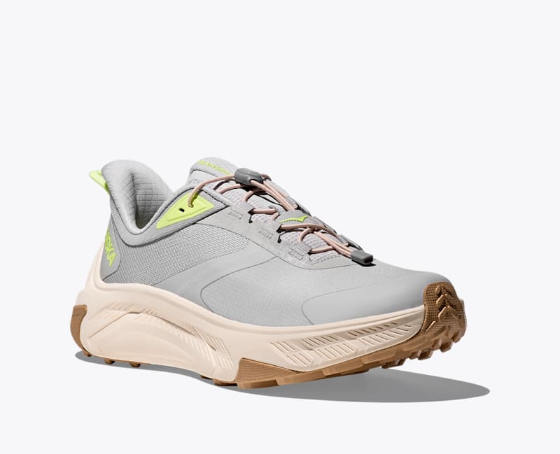 HOKA Women's Transport 2 Shoes in Cosmic Grey/Neon Yuzu