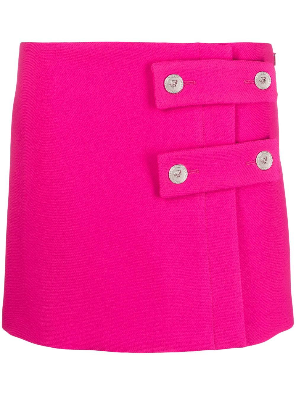 Low-rise buttoned skirt - Pink