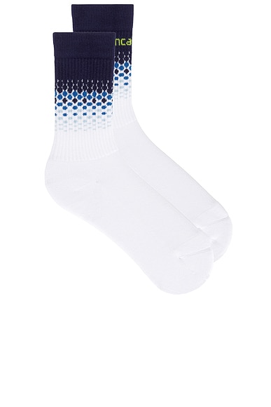 Casablanca Halftone Gradient Socks in Blue. - S also in