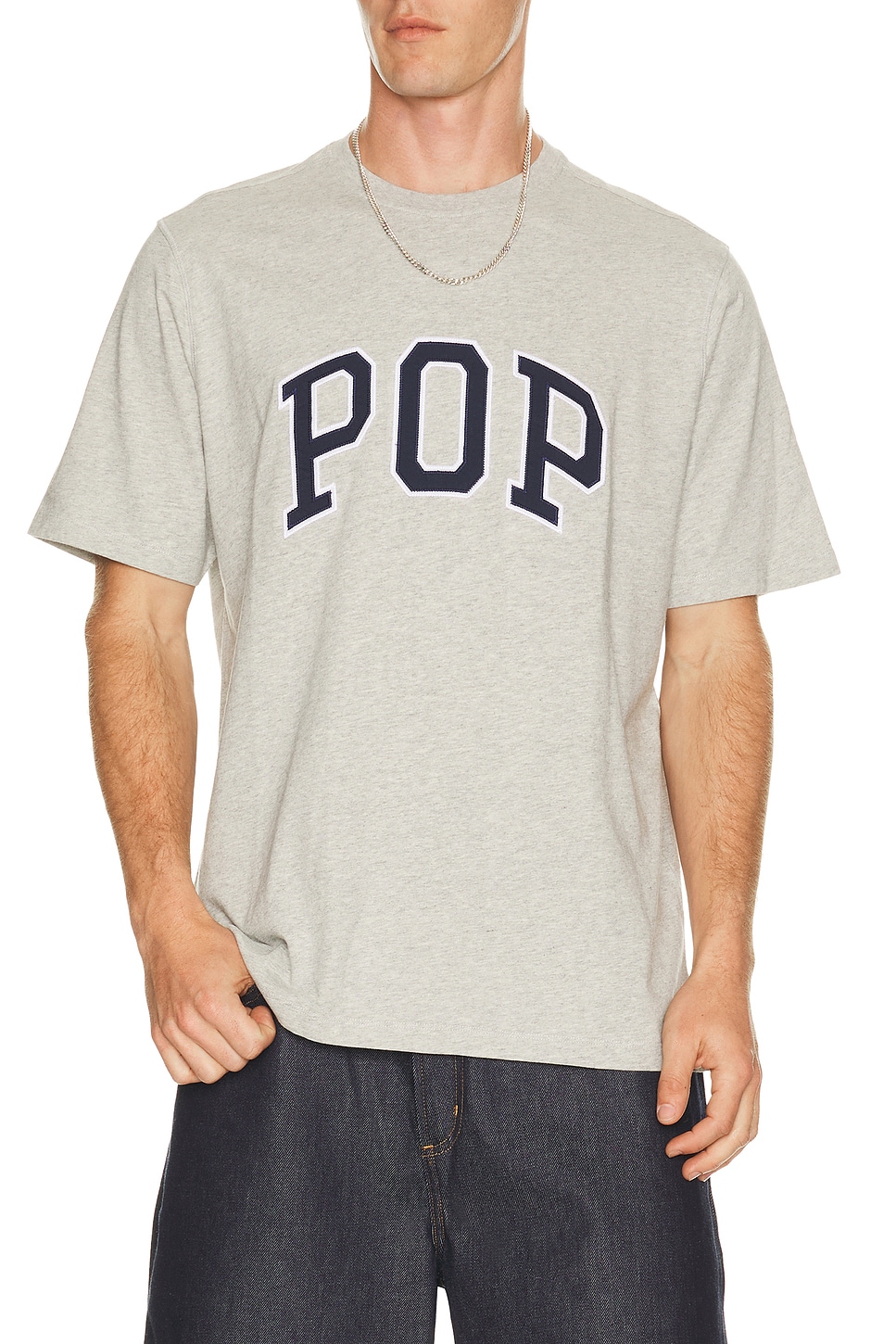 Pop Trading Company Arch Tee in Grey