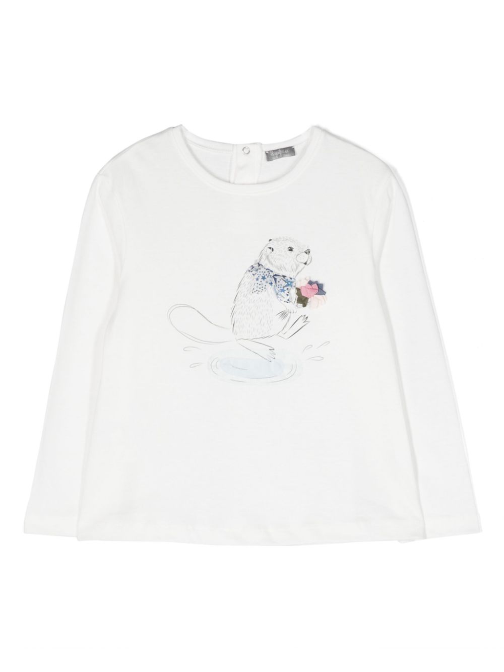 Graphic-print cotton T-shirt - White