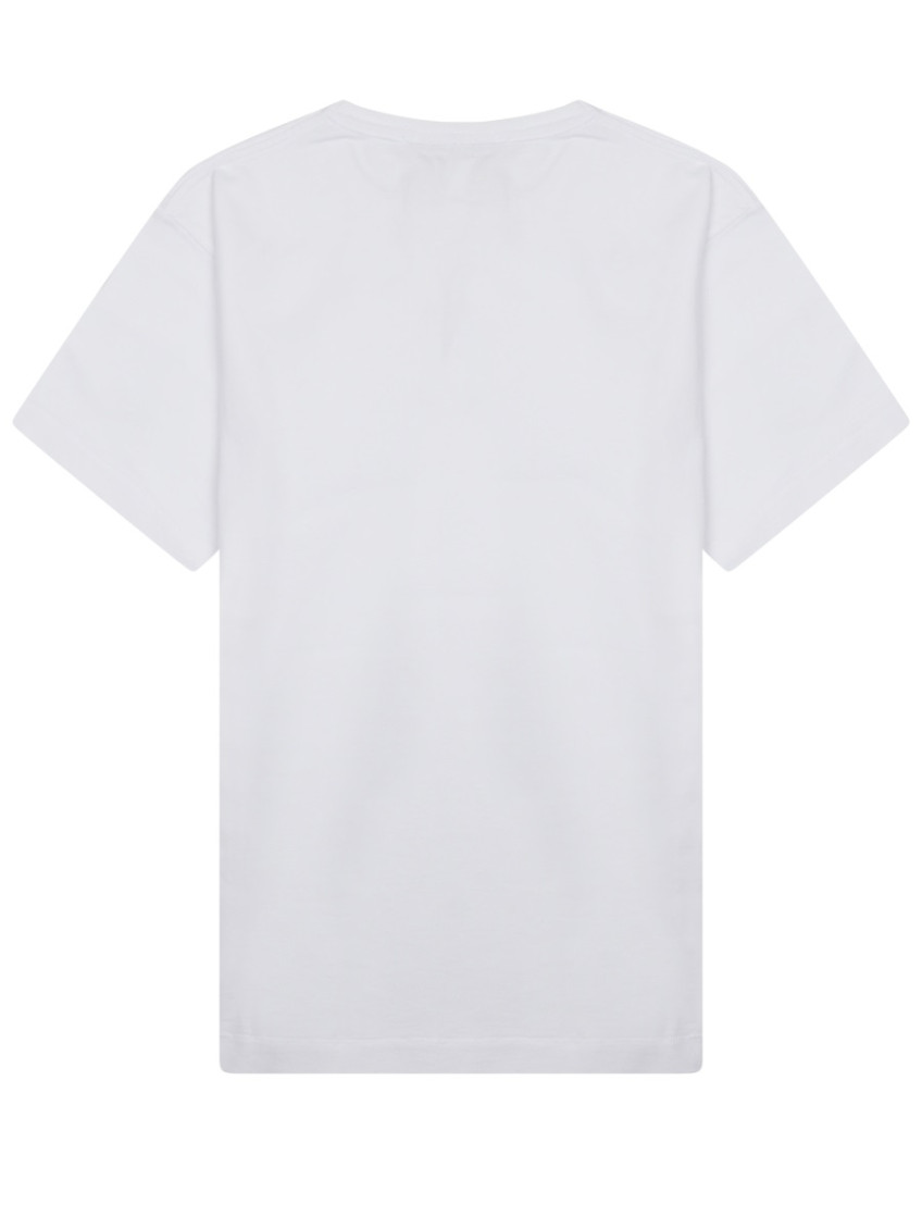 White Solid Crew Neck T-Shirt