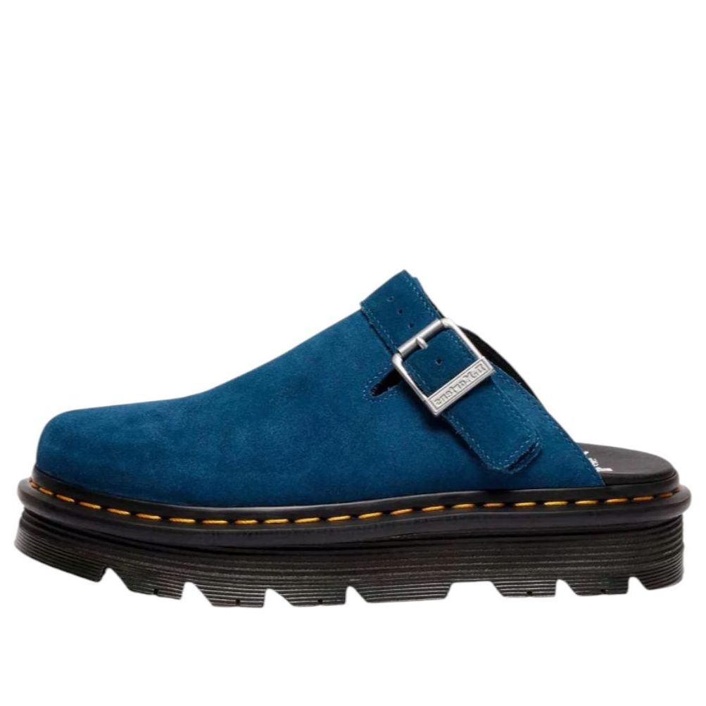 Zebzag Suede Mules 'Neptune Blue'