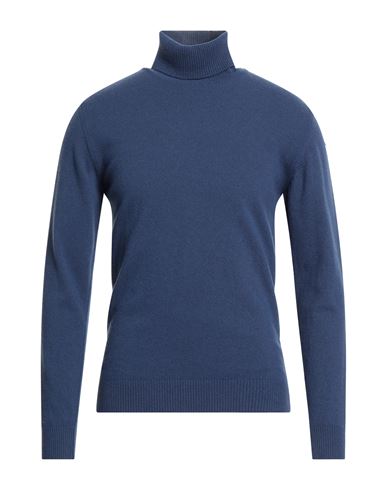 Daniele Fiesoli Man Turtleneck Blue Size XL Wool, Cashmere