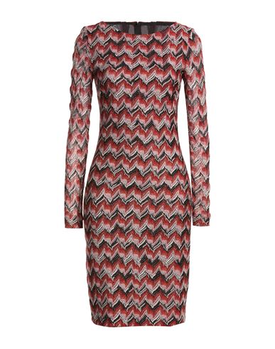 Woman Mini dress Red Size 0 Viscose, Metallic fiber