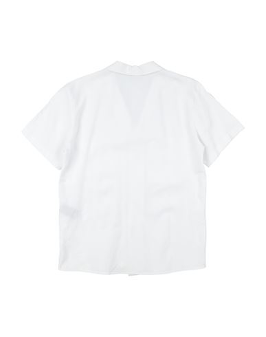 Kid Boy Shirt White Size 14 Viscose, Linen