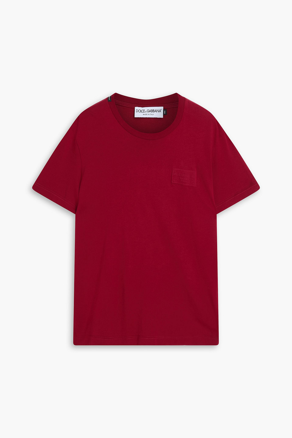 Cotton-jersey T-shirt - Burgundy - IT 44