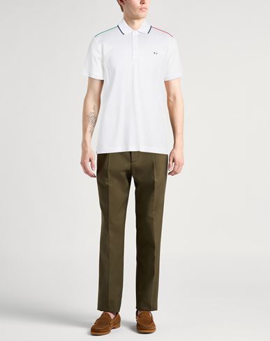 Man Polo shirt White Size 3XL Cotton