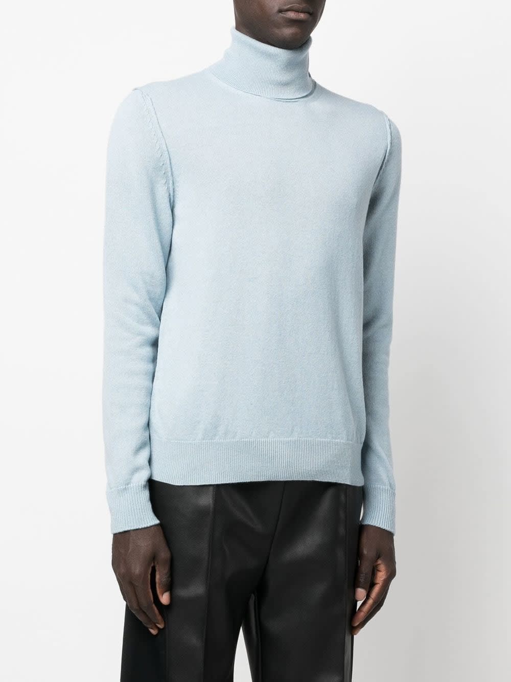 Roll-neck cashmere jumper