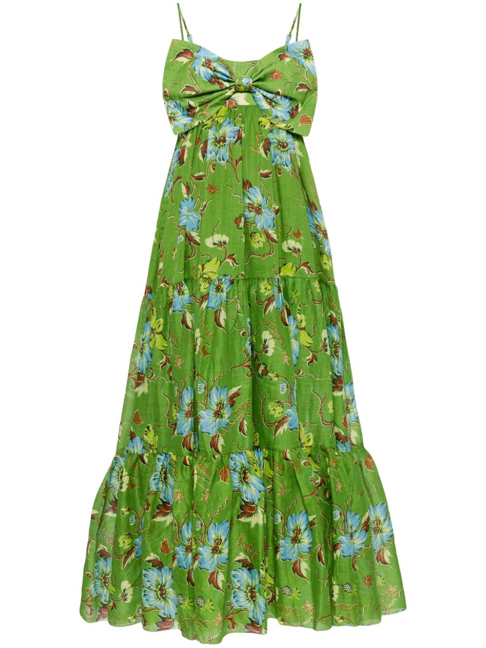 Hotel Lamu floral-print midi dress - Green