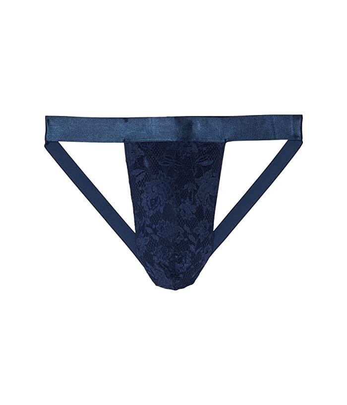 Never Say Never Underwear Men's Medium Blue Stretch Jockstrap ERK565