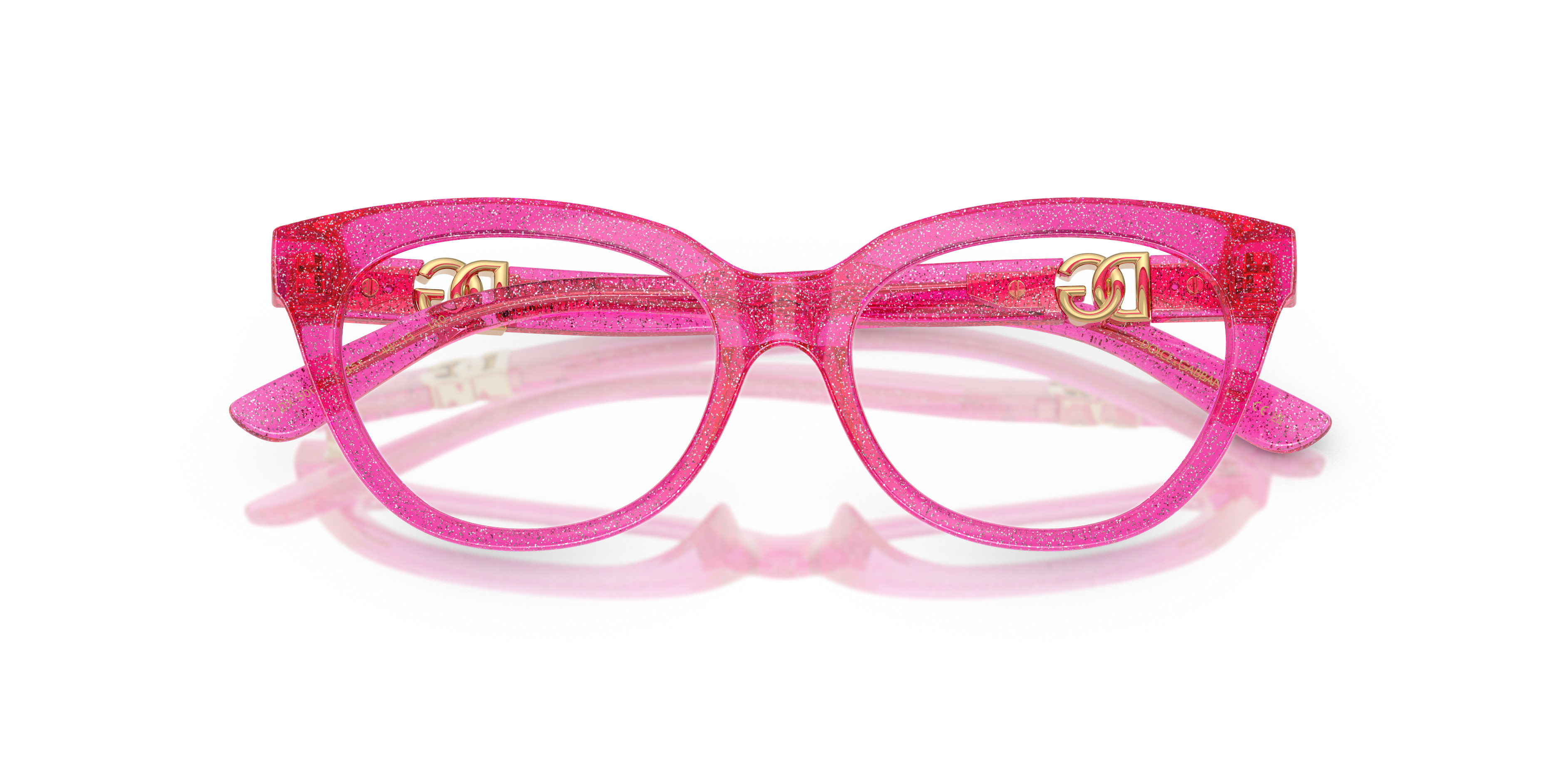 Dolce & Gabbana Kid Dolce & Gabbana DX5005U 3351 Optical frames Injected Pink Transparent Butterfly Norma