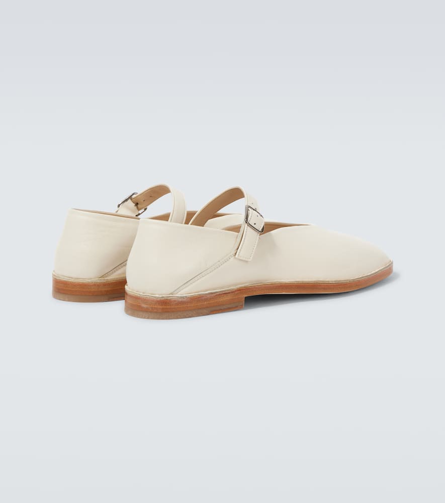 Leather Mary Jane flats