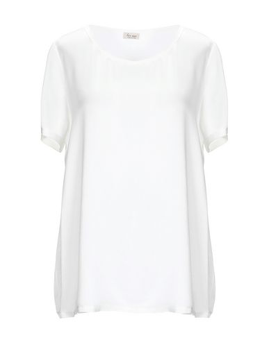 Woman Top White Size L Silk, Lycra