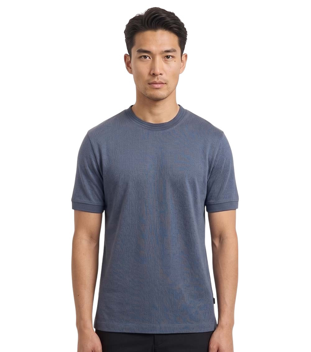 Blue Crew Neck T-Shirt