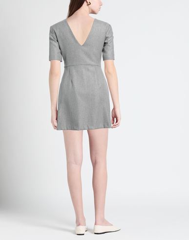 Woman Mini dress Light grey Size 10 Wool, Polyamide, Viscose, Polyester, Elastane