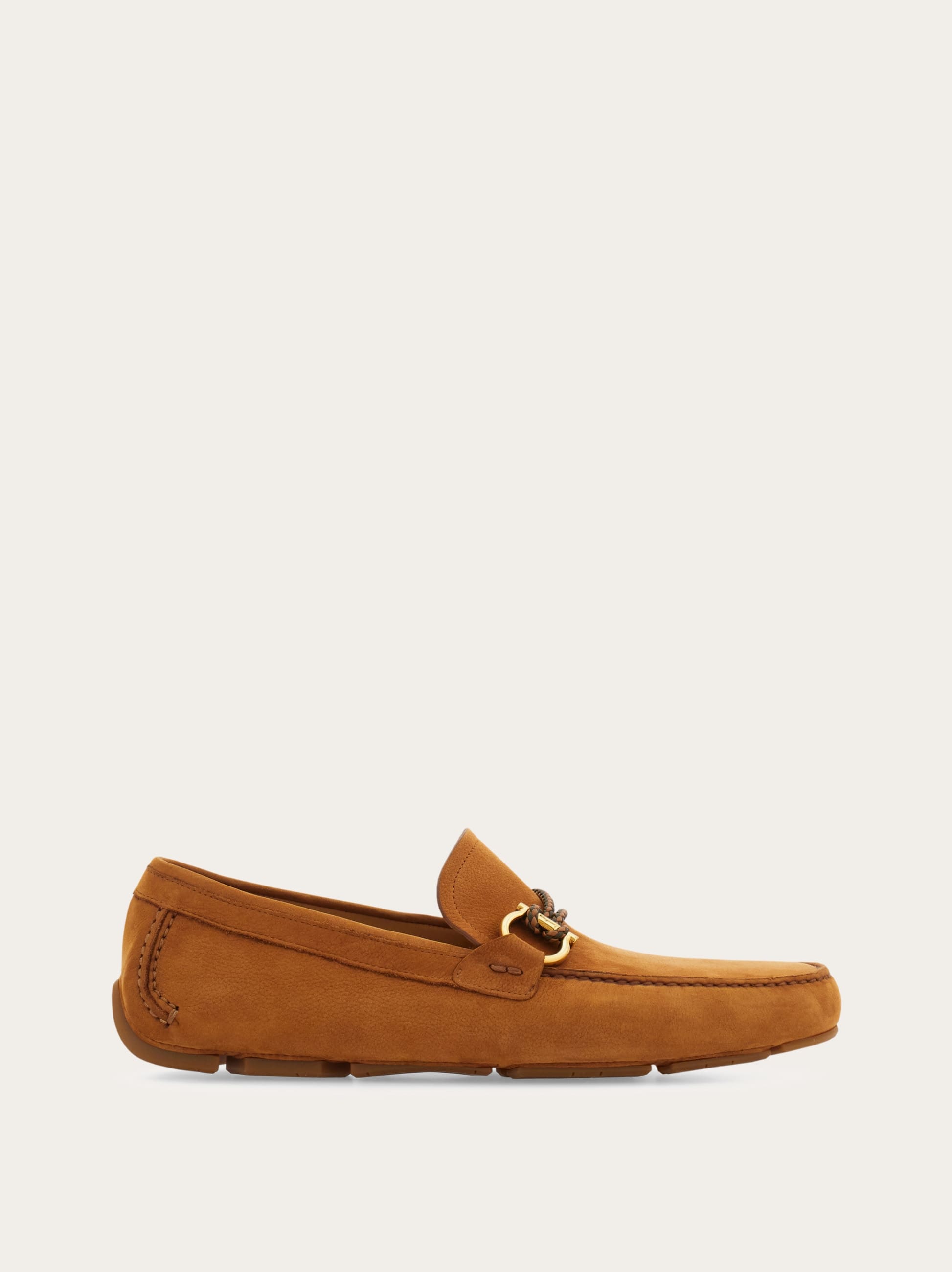 Men Gancini ornament driver Brown
