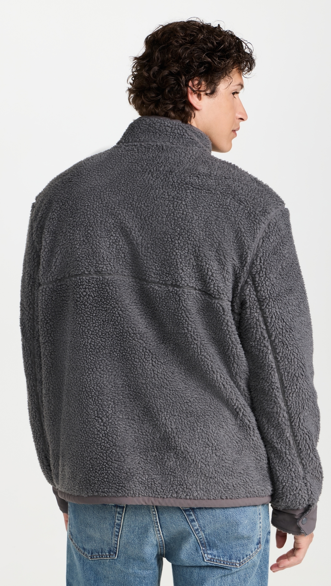 Sherpa Patch Pocket Jacket Charcoal