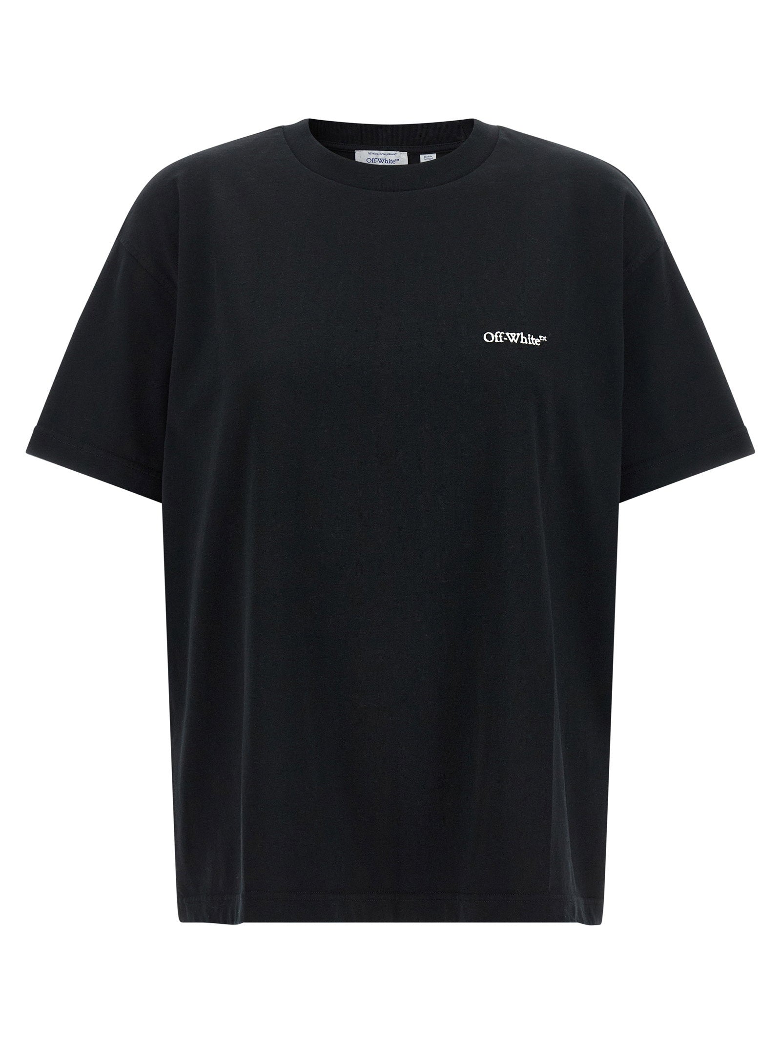 Logo-Embroidered Cotton T-shirt — Black