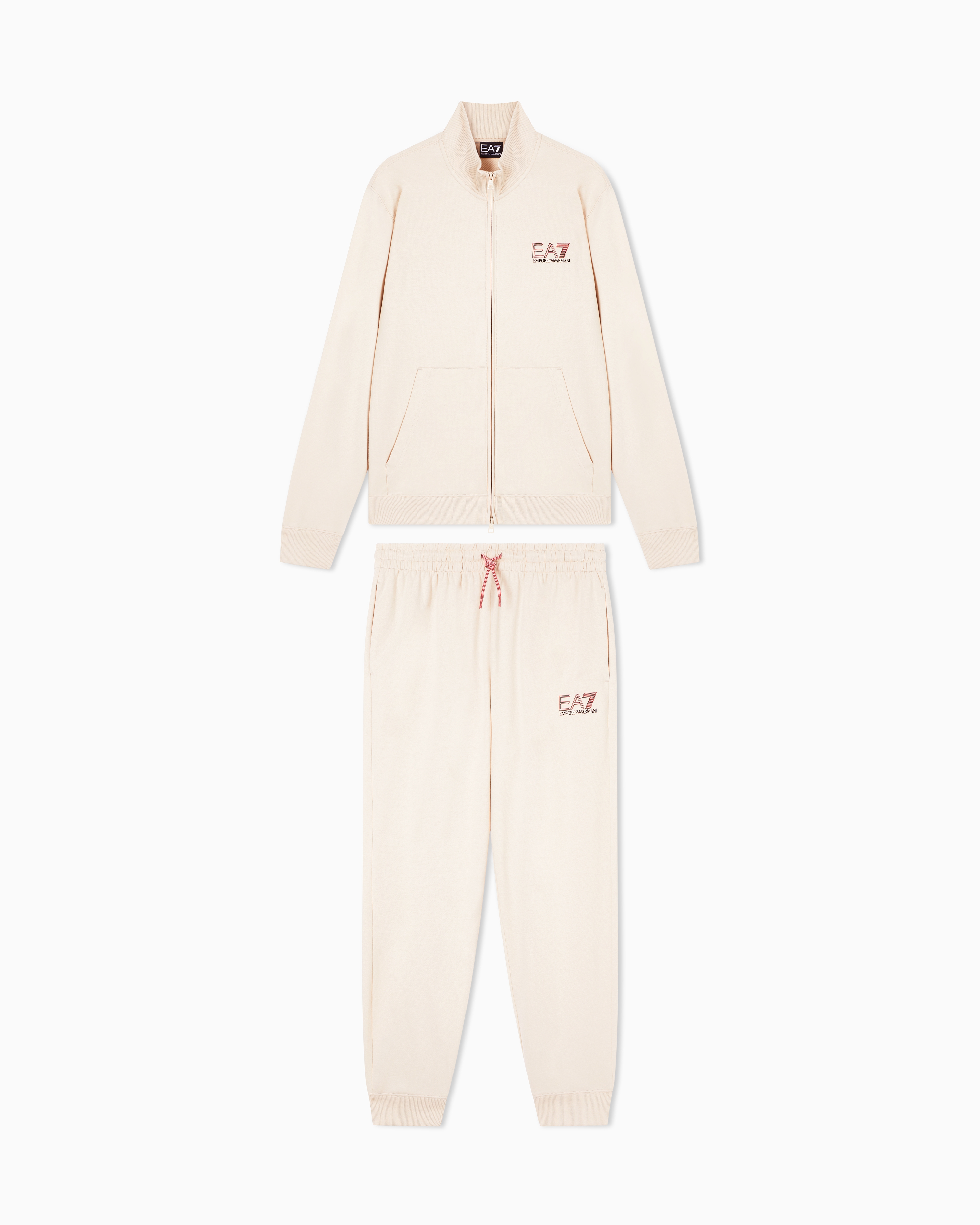 Visibility pure cotton zip-up tracksuit