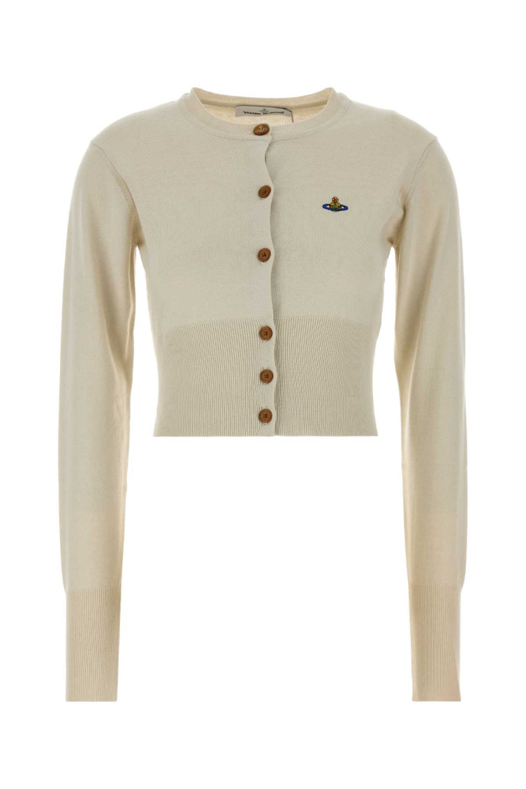 Vivienne Westwood - cotton blend bea crew neck cardigan