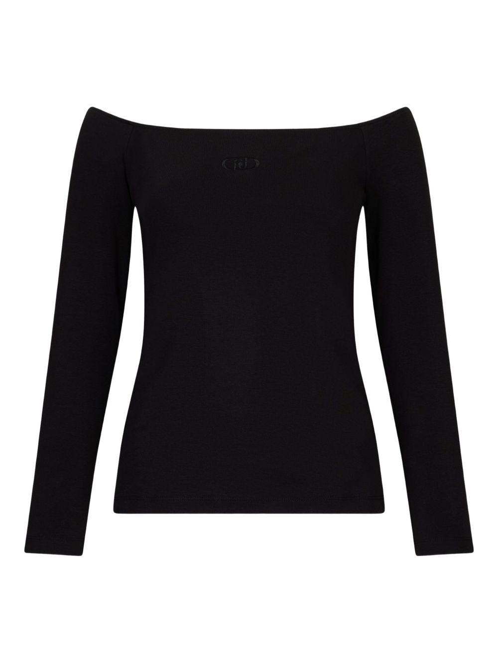 Boat-neck top - Black