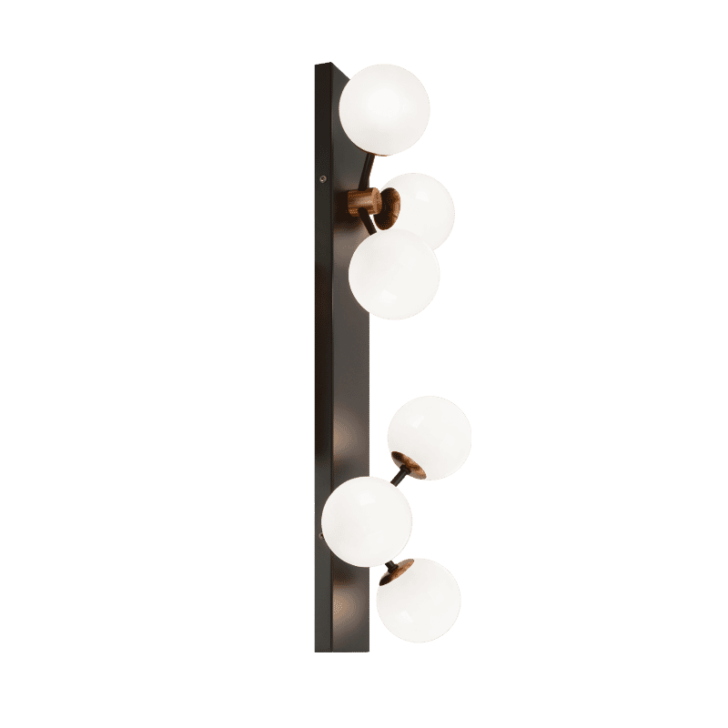 Aged Gold Brass LED Wall Sconce from the Novu Collection