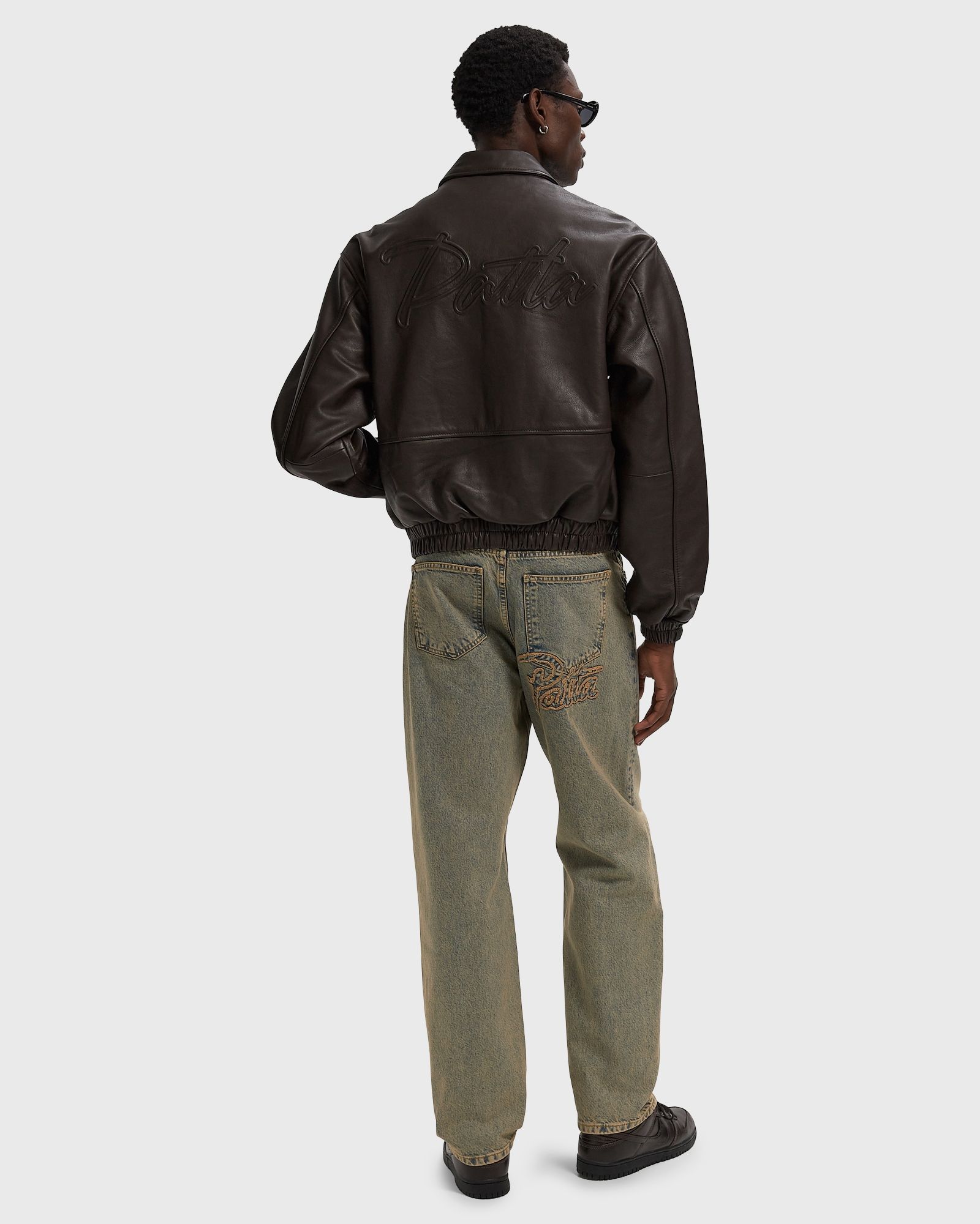 Leather Bomber Jacket
