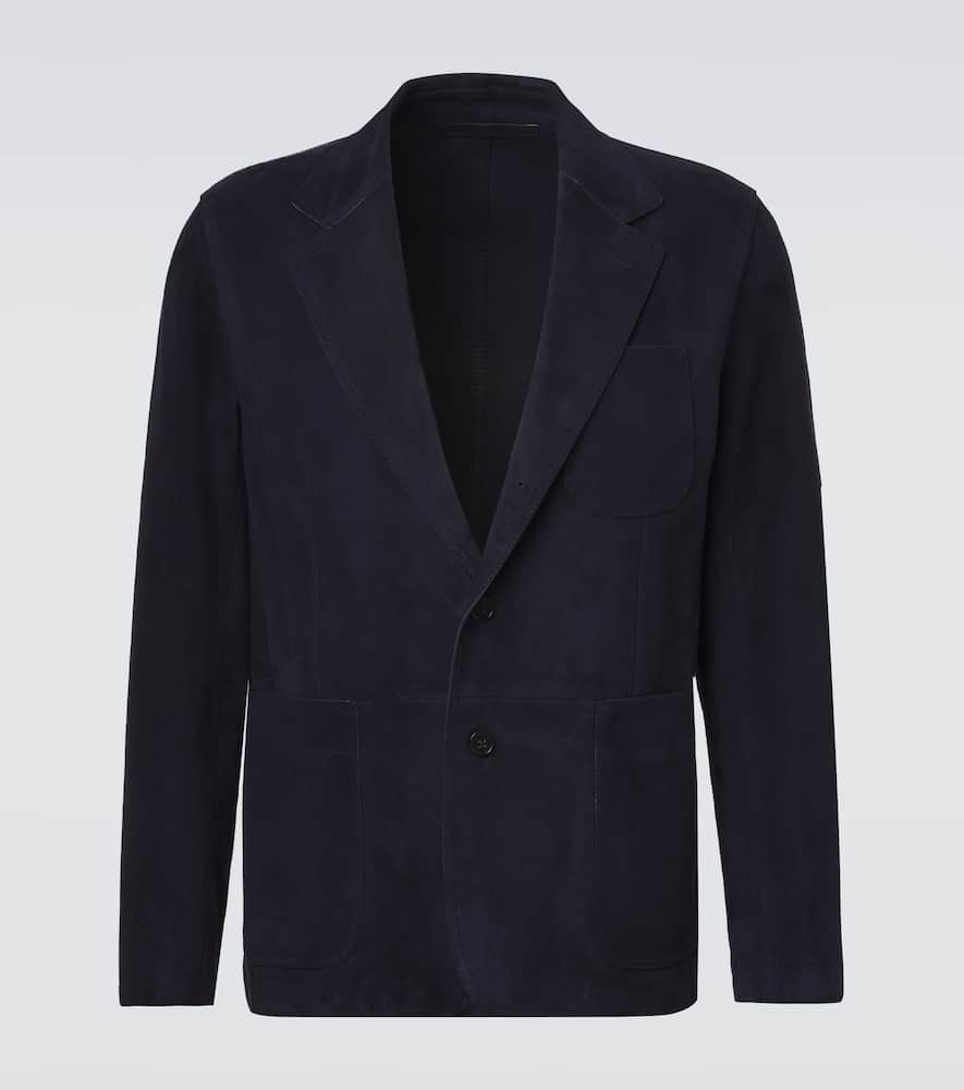 Suede blazer