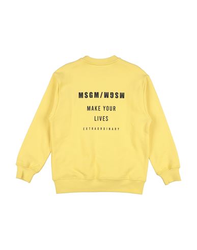 Kid Boy Sweatshirt Yellow Size 10 Cotton