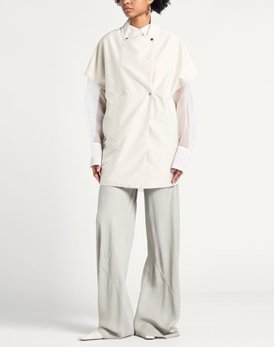 Woman Overcoat & Trench Coat Ivory Size 2 Polyester