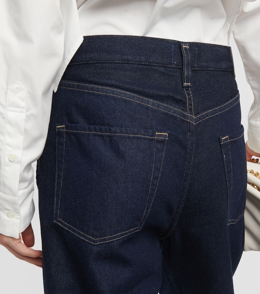 Maritzy pleated wide-leg jeans