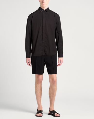 Man Shirt Black Size 15 Cotton
