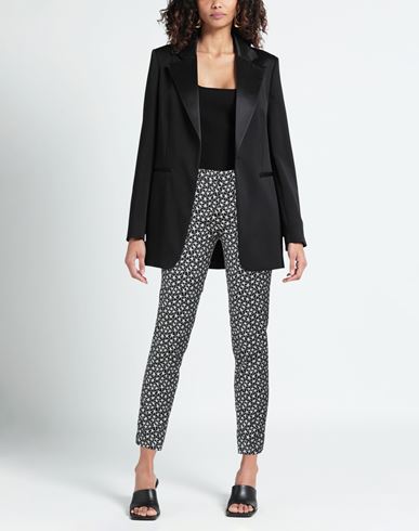 Woman Pants Black Size 2 Cotton, Polyamide, Elastane