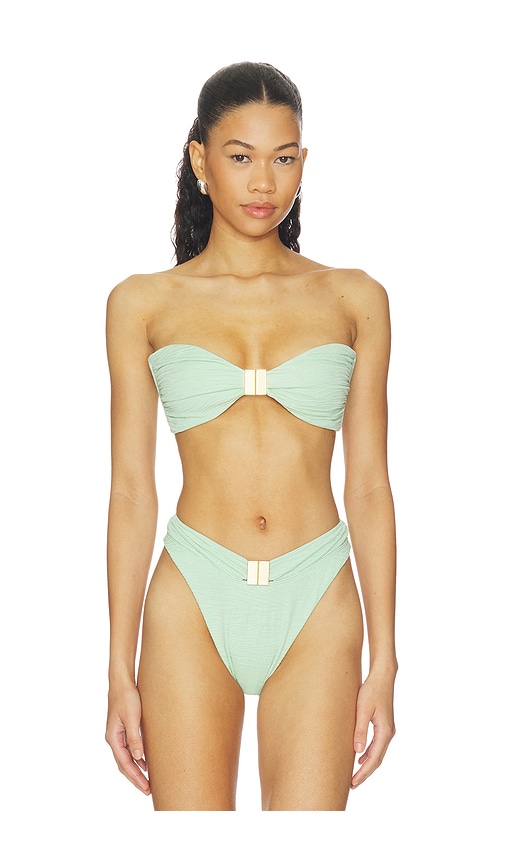 La Porte Kate Bandeau Top in Brown. - M also in L, S