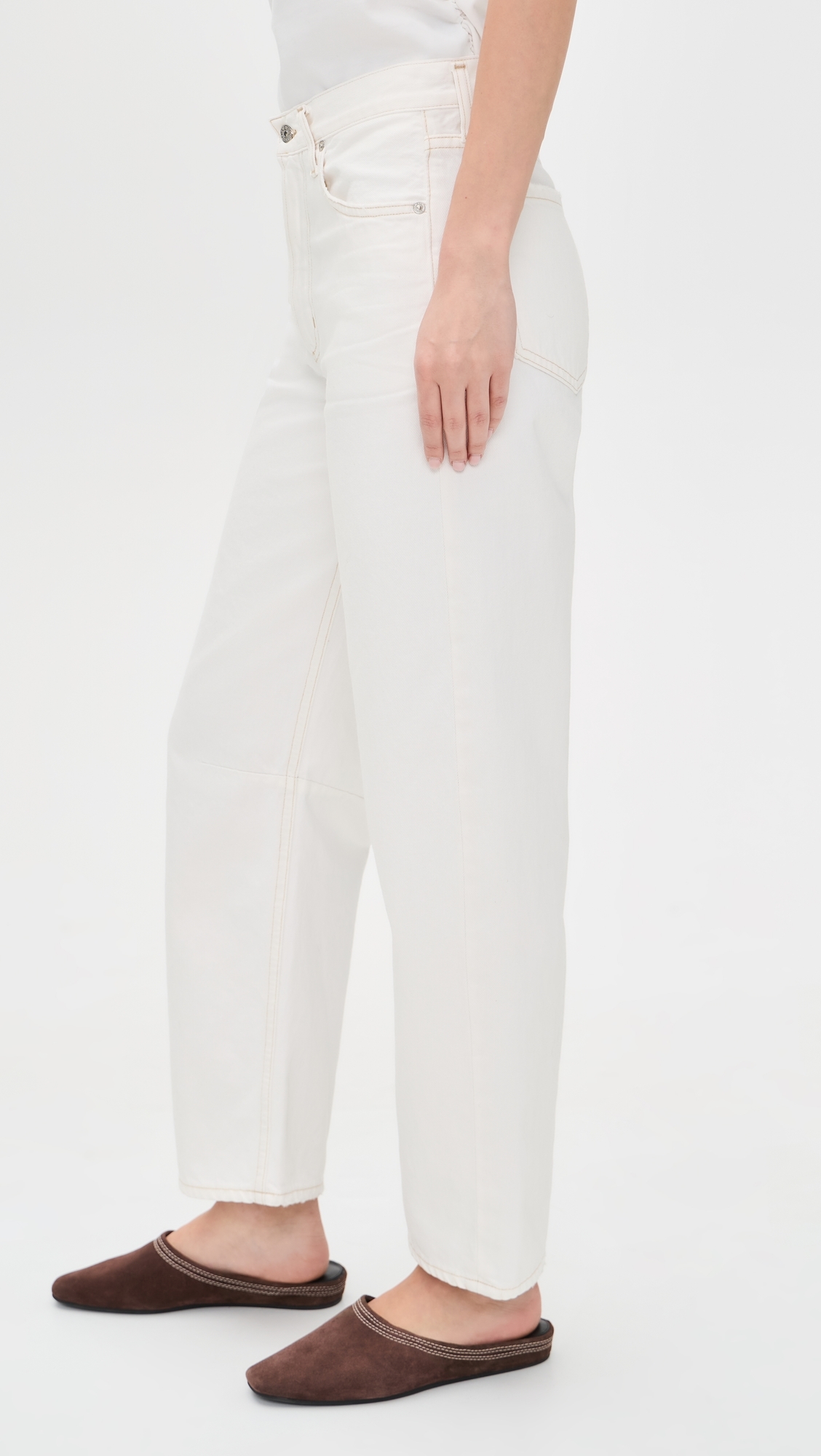 Miro Relaxed Jeans Soft White