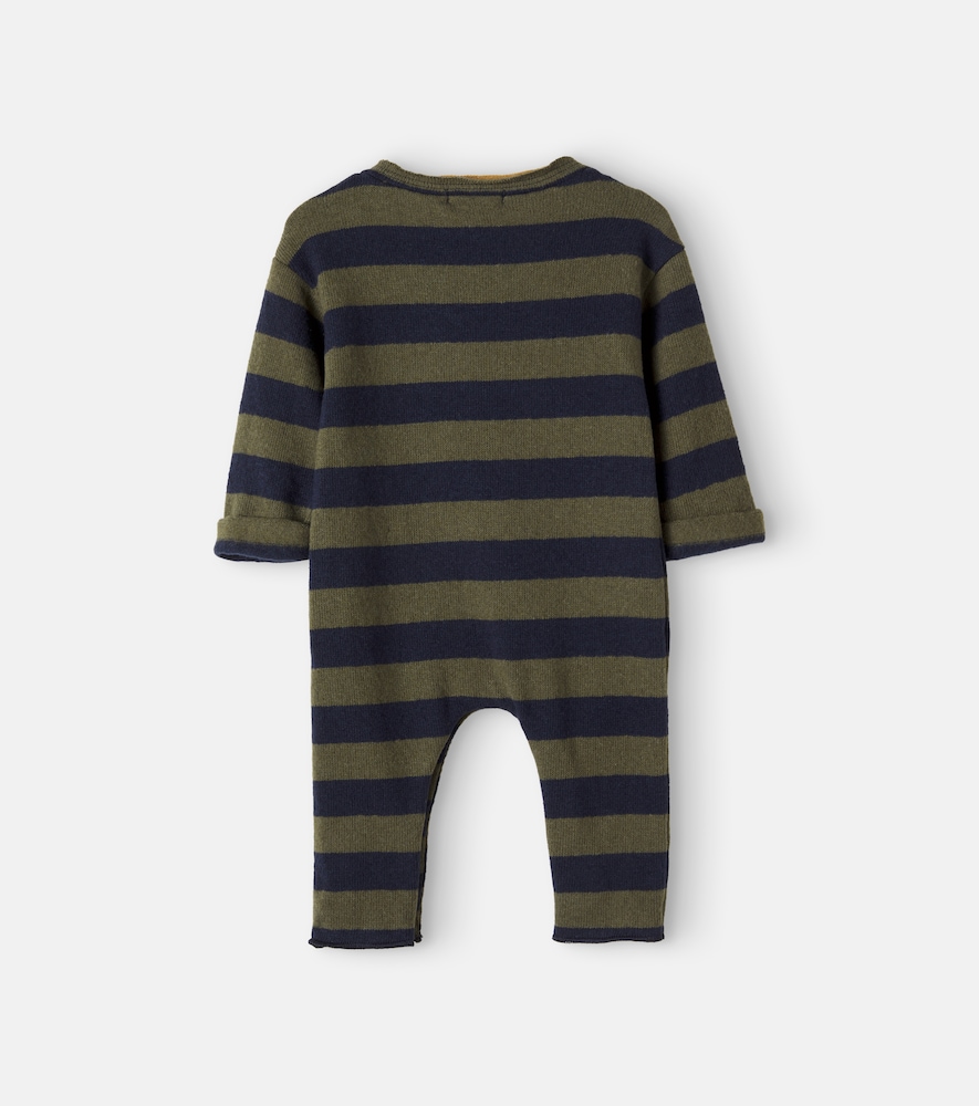 Baby Peyto striped cotton-blend onesie