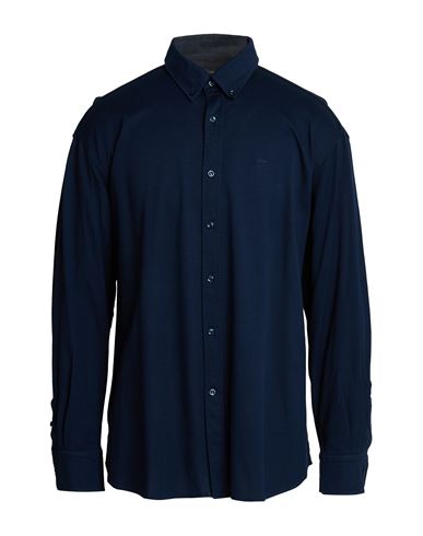 Man Shirt Navy Size 9 Cotton