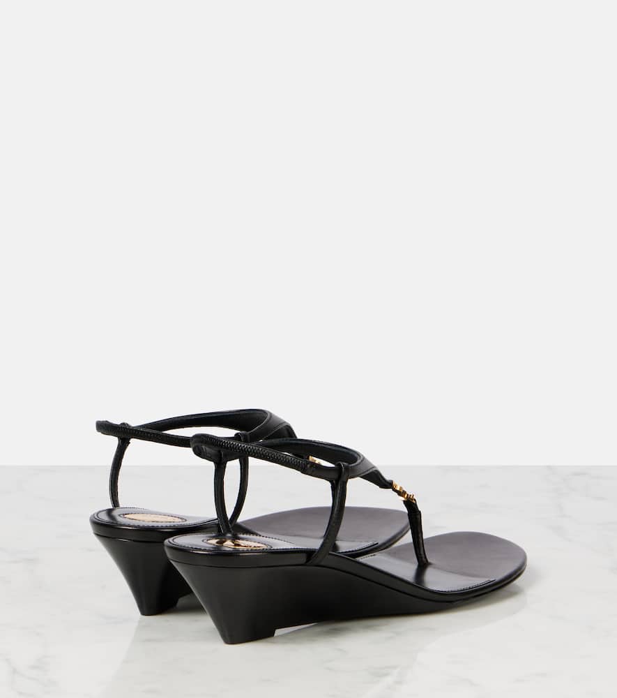 Cassandre 40 leather wedges