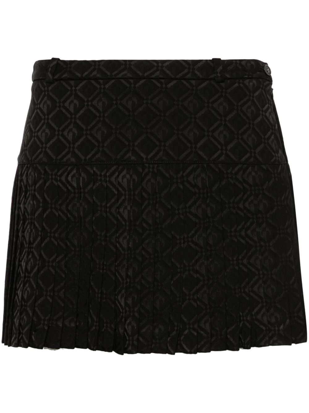Moon Diamond-jacquard mini skirt - Black
