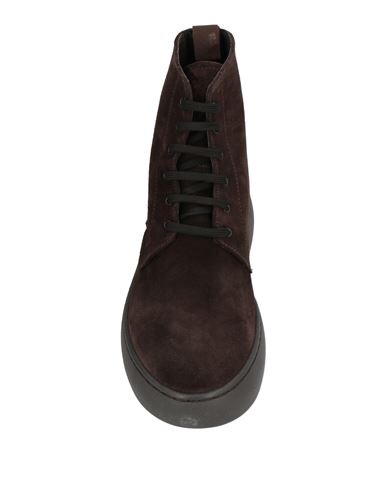 Man Ankle boots Dark brown Size 10 Leather