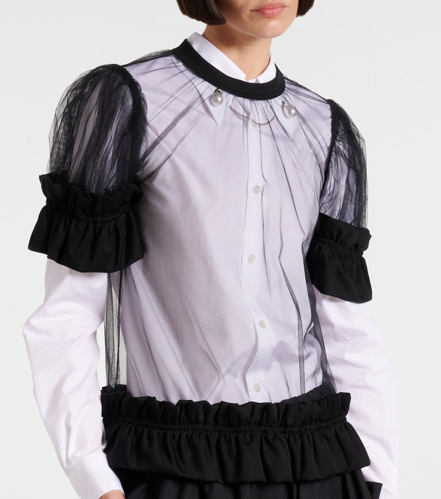 Sheer tulle top