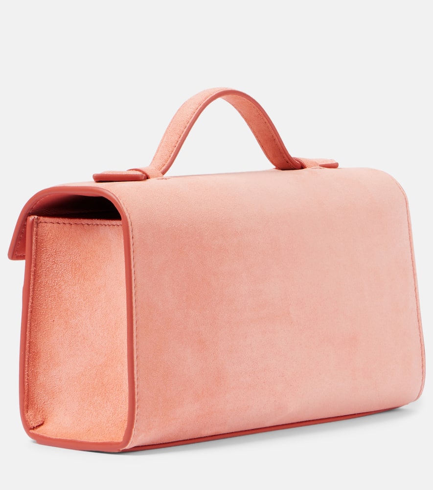 Symmetry Pochette suede tote bag
