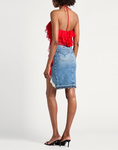 Woman Top Red Size 2 Silk