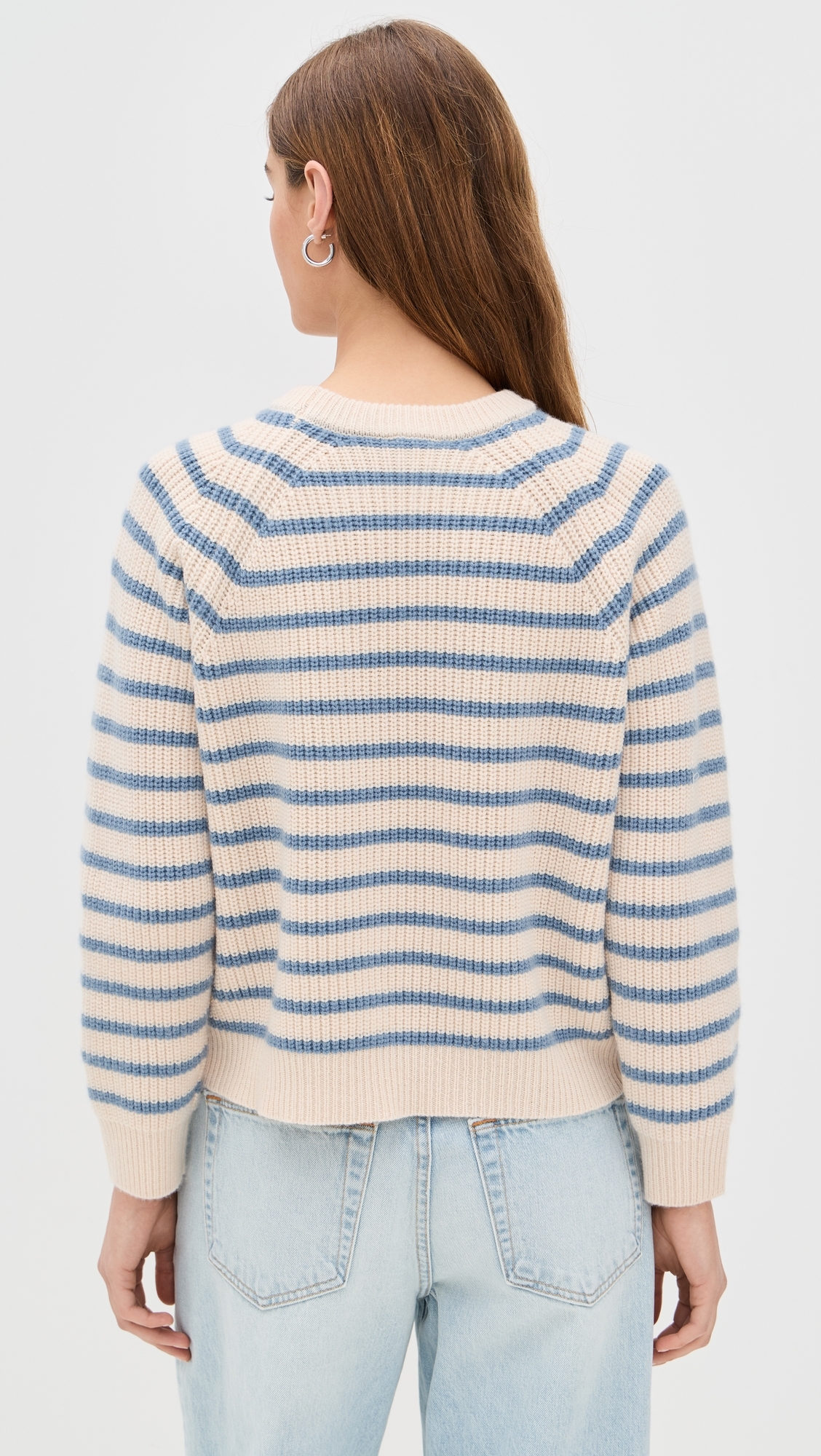 Marea Marea Sweater Ivory/Atlantic Blue Stripe