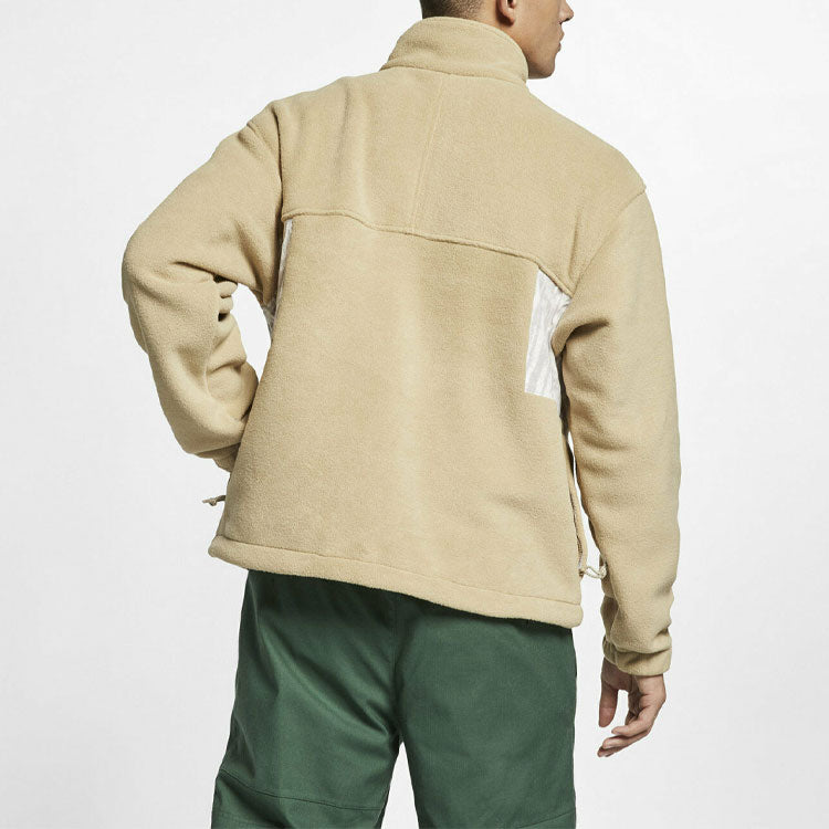 ACG Splicing polar fleece Jacket Khaki