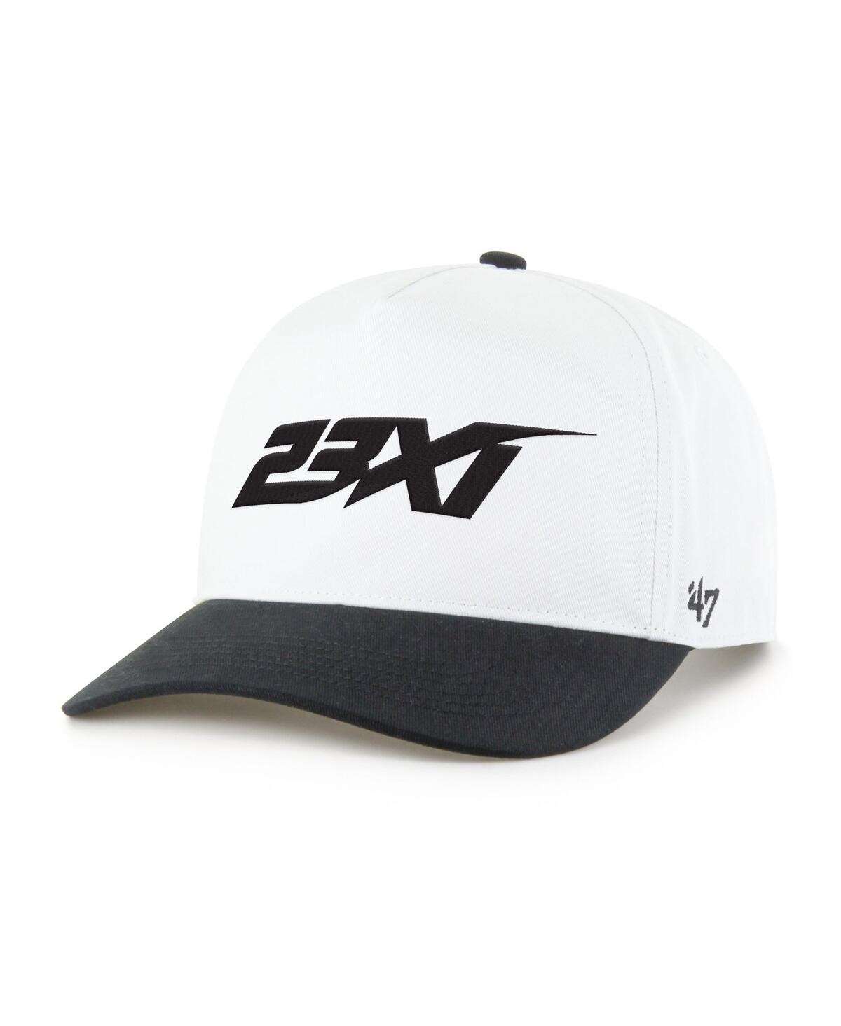 Men's White/Black 23XI Racing Nascar Two-Tone Team Adjustable Hitch Hat - White, Black