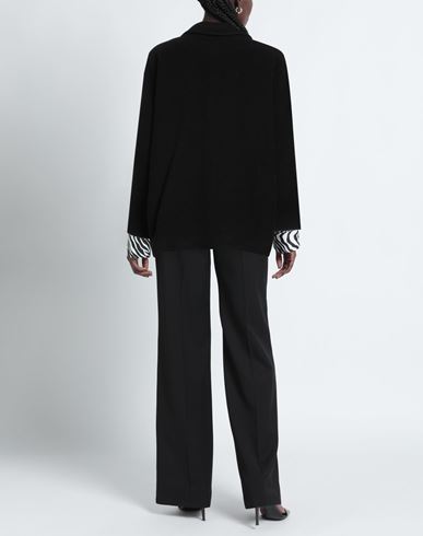 Woman Coat Black Size 4 Wool, Polyester, Polyamide